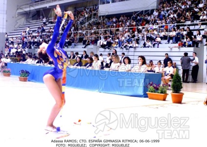 Campeonato de España Absoluto de Gimnasia Rítmica celebrado en Leganés (Madrid). 1999. 