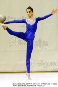 Campeonato de España Absoluto de Gimnasia Rítmica celebrado en Leganés (Madrid). 1999. 