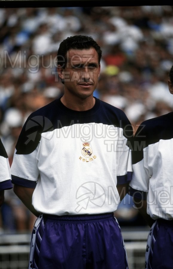 Presentación del REAL MADRID en el estadio Santiago Bernabéu de la temporada 95-96.