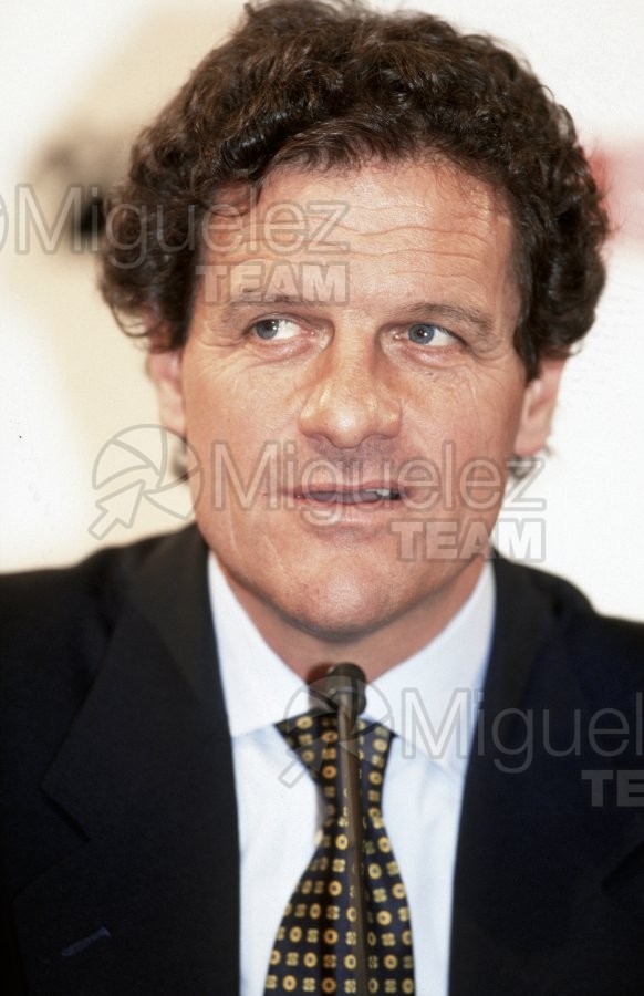 Presentación en la Asociación de la Prensa del nuevo entrenador del Real Madrid, FABIO CAPELLO (ITA). 1996