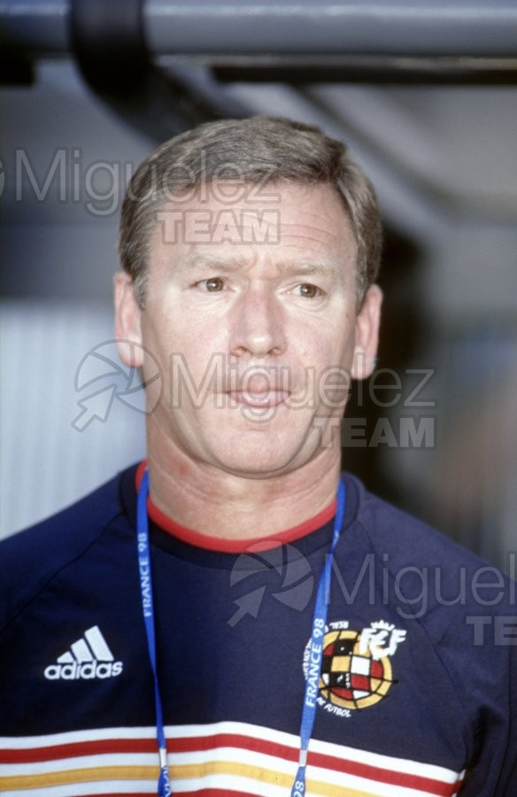 Partido Copa del Mundo Francia 1998 entre ESPAÑA-PARAGUAY en el Estadio Geolfroy-Guichard en Saint-Etienne. 1998
