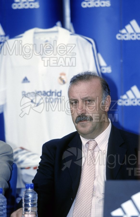 Partido de Liga 1ª División entre REAL MADRID-VALLADOLID en el Santiago Bernabéu (Madrid). 2001