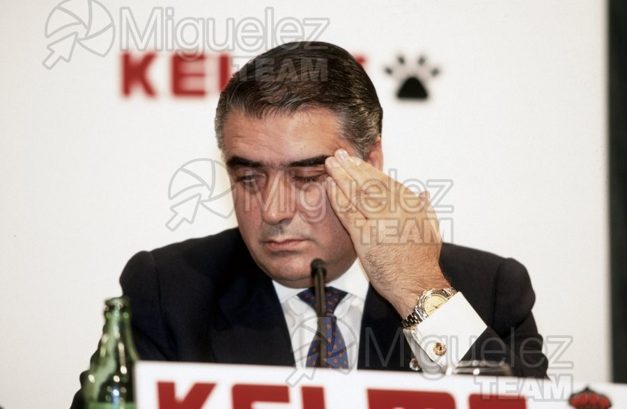Presentación en la Asociación de la Prensa del nuevo entrenador del Real Madrid, FABIO CAPELLO (ITA). 1996
