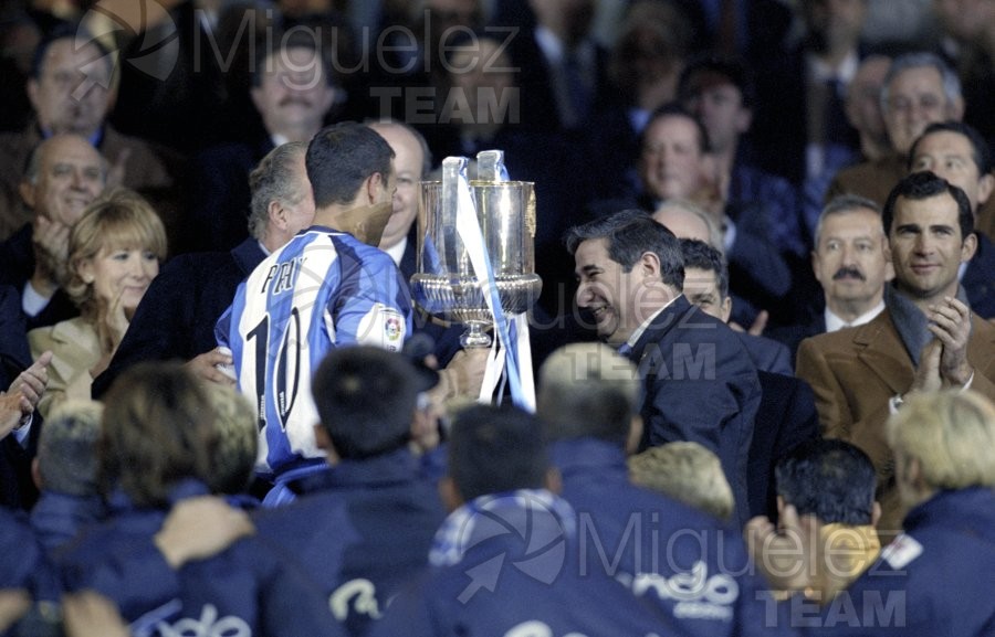 Final de la COPA DEL REY entre EL REAL MADRID-DEPORTIVO DE LA CORUÑA, Madrid 2002.