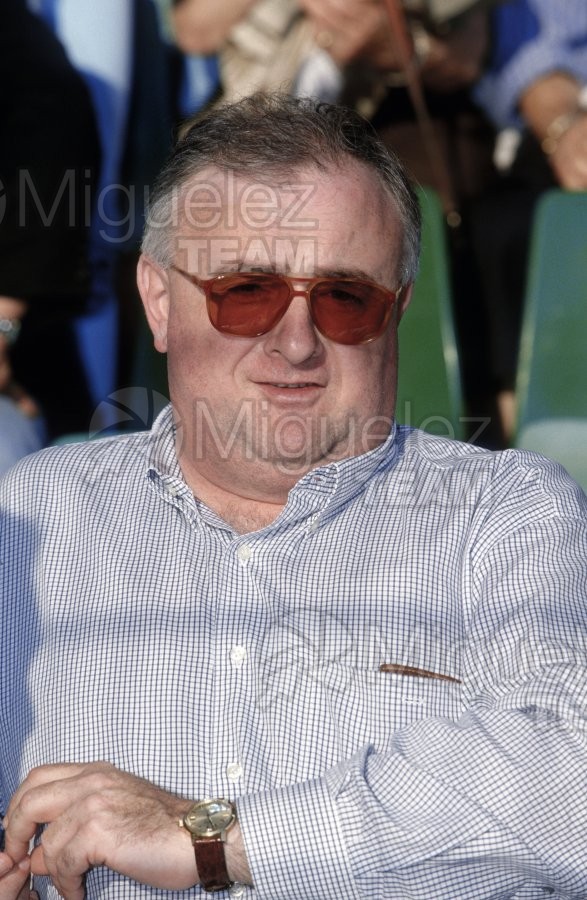 Luis URANGA Presidente de la Real Sociedad, durante un partido de la temporada 1997-1998. 
