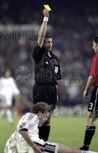 Partido Internacional de LIGA DE CAMPEONES entre el REAL MADRID-MANCHESTER (Madrid) 2000.
