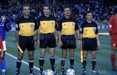EUROCOPA-2000, celebrada en Bélgica-Paises Bajos. Partido entre ITALIA-BÉLGICA, celebrado en el estadio KING BANDONIN de Bruselas (Bélgica).
