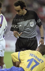 Partido de Liga 1ª División entre VALLADOLID-LAS PALMAS en el estadio Nuevo Zorrilla de Valladolid. 2001