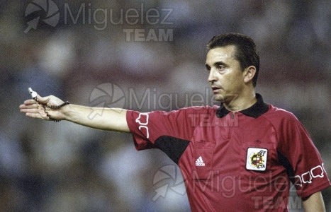 Partido de Liga 1ª División entre VALLADOLID-REAL MADRID, Valladolid 2002.