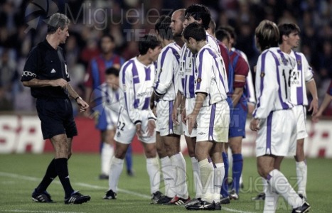 Partido de Fútbol 1ª Divison entre VALLADOLID-BARCELONA, Valladolid 2002.