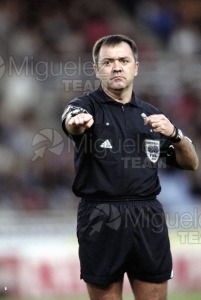 Partido de Liga 1ª División entre REAL SOCIEDAD-MALLORCA, San Sebastián 2002.
