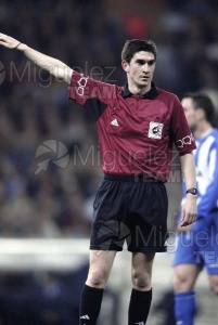 Partido de Liga 1ª División entre REAL MADRID-DEPORTIVO, Madrid 2003.