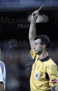 Partido de Liga 1ª División entre REAL MADRID-ESPANYOL, Madrid 2003.