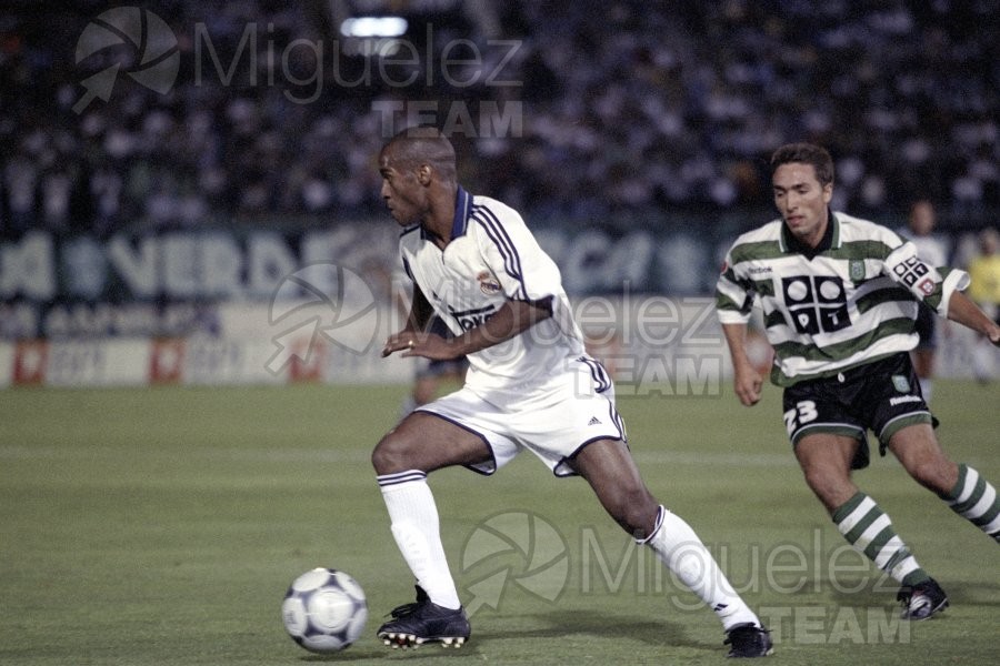 Partido amistoso entre SPORTING DE LISBOA-REAL MADRID en el estadio JOSE DE ALVALADE de Lisboa (Portugal). 2000