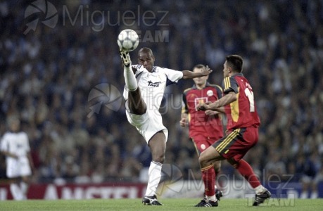Partido Internacional de Liga de Campeones entre REAL MADRID-GALATASARAY (TUR) (Madrid) 2001.