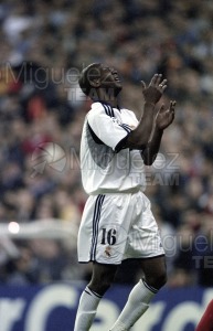 Partido Internacional de Liga de Campeones entre REAL MADRID-GALATASARAY (TUR) (Madrid) 2001.