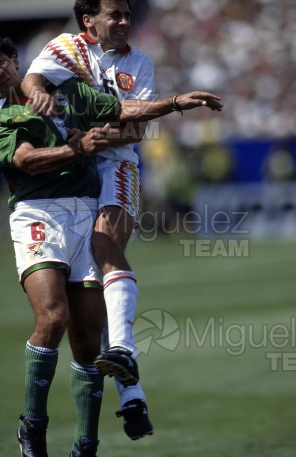 MUNDIAL COPA DEL MUNDO USA 1994;Partido 1ª Fase entre ESPAÑA-BOLIVIA en el estadio SOLDIER FIELD de CHICAGO. Fotos del Principe FELIPE de España en la Casa de España y fotos recital Placido Domingo. 1994.