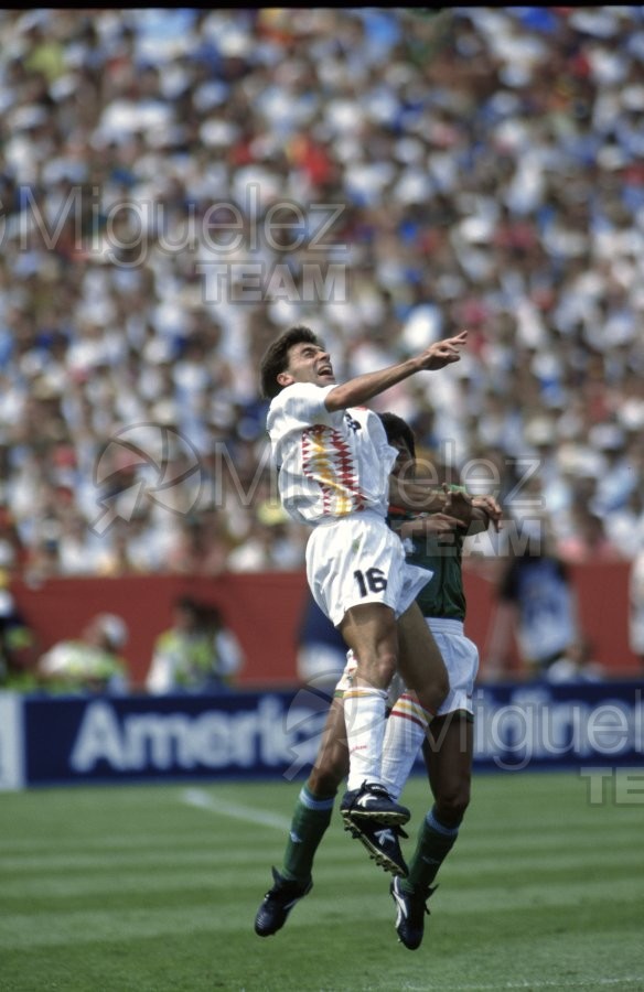 MUNDIAL COPA DEL MUNDO USA 1994;Partido 1ª Fase entre ESPAÑA-BOLIVIA en el estadio SOLDIER FIELD de CHICAGO. Fotos del Principe FELIPE de España en la Casa de España y fotos recital Placido Domingo. 1994.