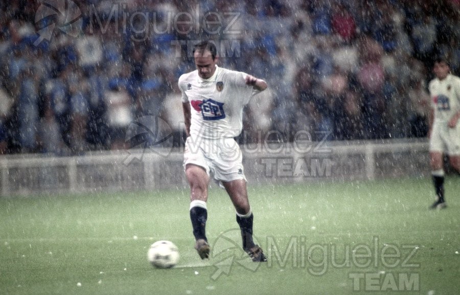 Final de la COPA DEL REY entre DEPORTIVO DE LA CORUÑA-VALENCIA en el estadio Santiago Bernabéu (Madrid). 1995