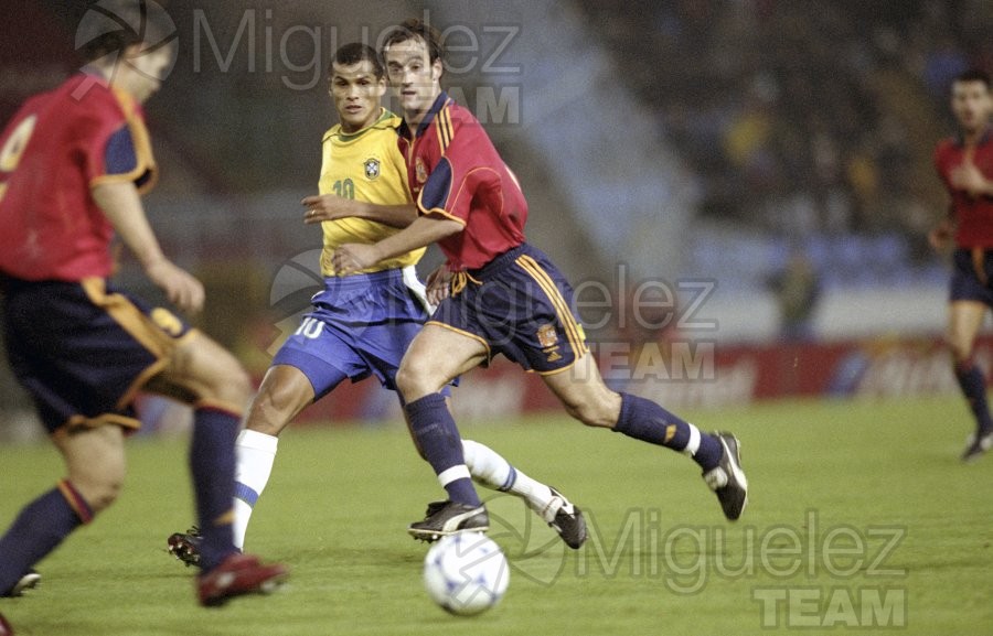 Encuentro amistoso entre las Selecciones de ESPAÑA-BRASIL en el estadio Balaidos de Vigo (Pontevedra). 1999