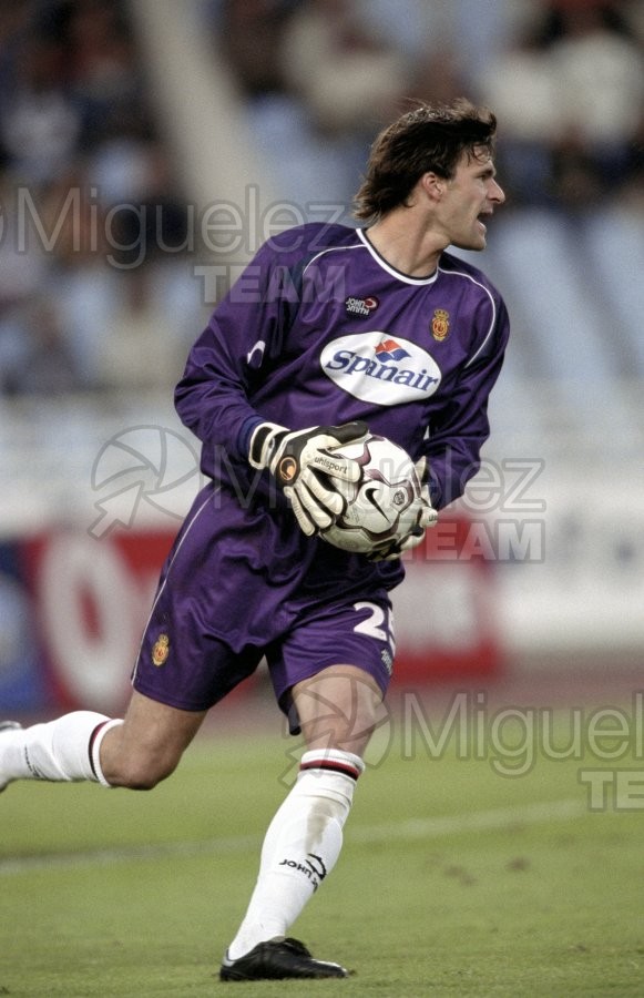 Partido de Liga 1ª División entre REAL SOCIEDAD-MALLORCA, San Sebastián 2002.
