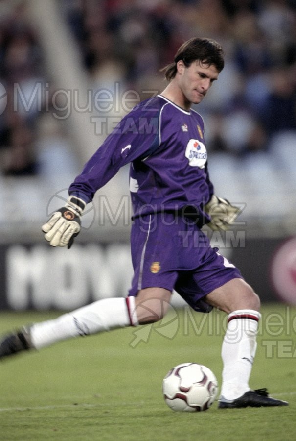 Partido de Liga 1ª División entre REAL SOCIEDAD-MALLORCA, San Sebastián 2002.