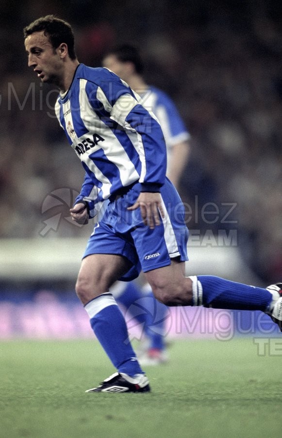 Partido de Liga 1ª División entre REAL MADRID-DEPORTIVO DE LA CORUÑA, Madrid 2003.