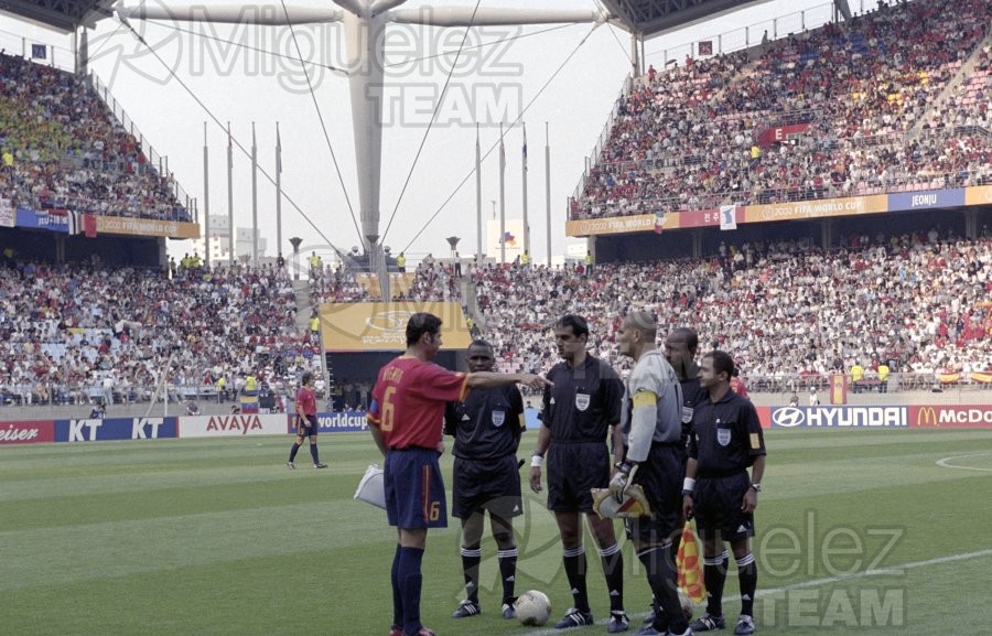 COPA DEL MUNDO JAPON/COREA DEL SUR-2002 entre ESPAÑA-PARAGUAY, Jeonju (Corea del Sur) 2002.