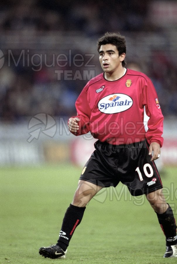Partido de Liga 1ª División entre REAL SOCIEDAD-MALLORCA, San Sebastián 2002.