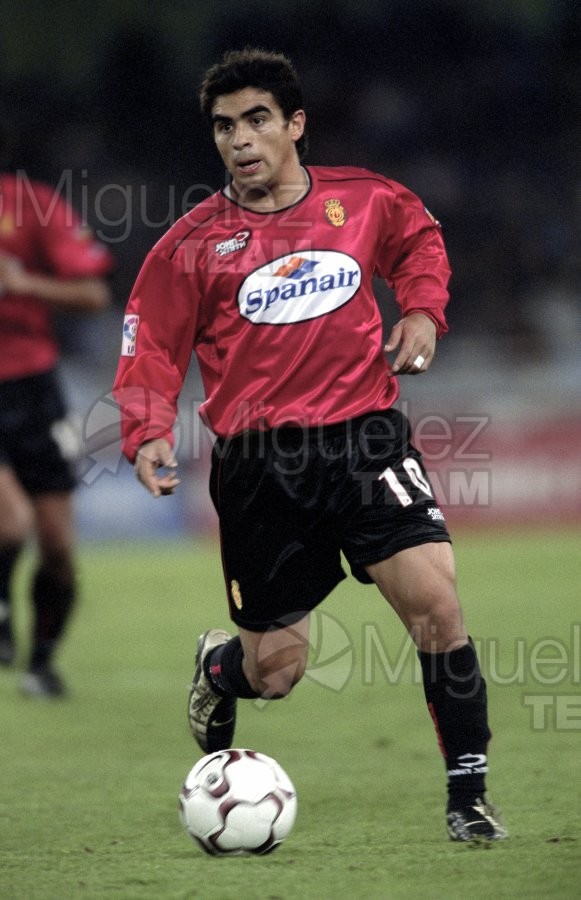 Partido de Liga 1ª División entre REAL SOCIEDAD-MALLORCA, San Sebastián 2002.