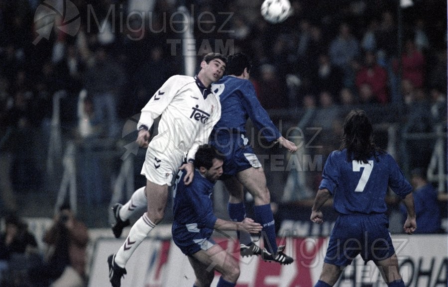 Partido de la Copa del Rey entre Real Madrid-Tenerife (Madrid) 1994.
