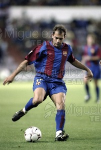 Partido de Fútbol 1ª Divison entre VALLADOLID-BARCELONA, Valladolid 2002.