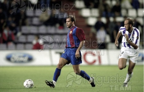 Partido de Fútbol 1ª Divison entre VALLADOLID-BARCELONA, Valladolid 2002.