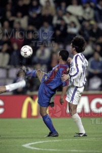 Partido de Fútbol 1ª Divison entre VALLADOLID-BARCELONA, Valladolid 2002.