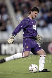 Partido de Liga 1ª División entre REAL SOCIEDAD-MALLORCA, San Sebastián 2002.