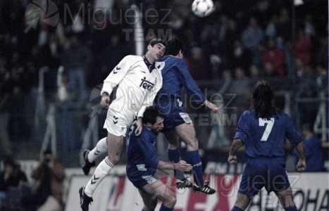 Partido de la Copa del Rey entre Real Madrid-Tenerife (Madrid) 1994.
