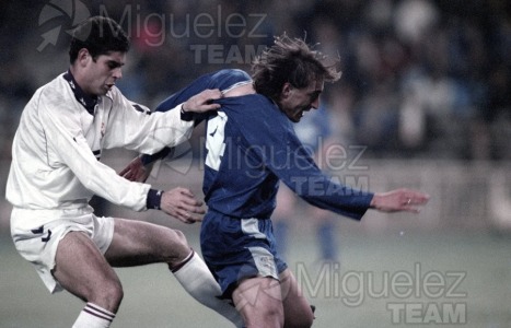 Partido de la Copa del Rey entre Real Madrid-Tenerife (Madrid) 1994.