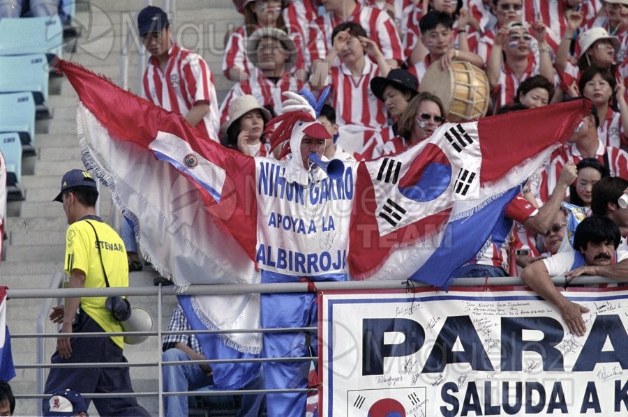 COPA DEL MUNDO JAPON/COREA DEL SUR-2002 entre ESPAÑA-PARAGUAY, Jeonju (Corea del Sur) 2002.