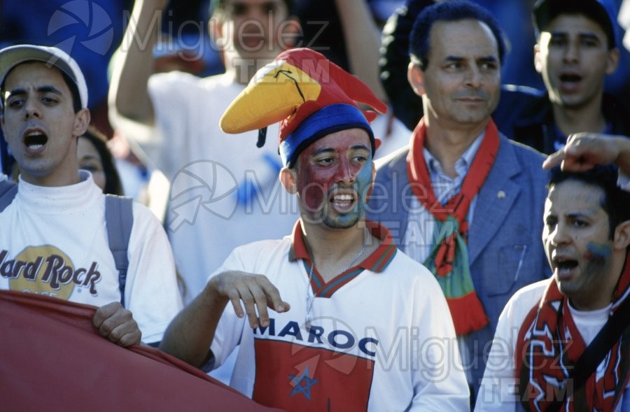 Partido de Copa del Mundo Francia 1998 entre BRASIL-MARRUECOS en el estadio de la Beaujoire de Nantes. 1998