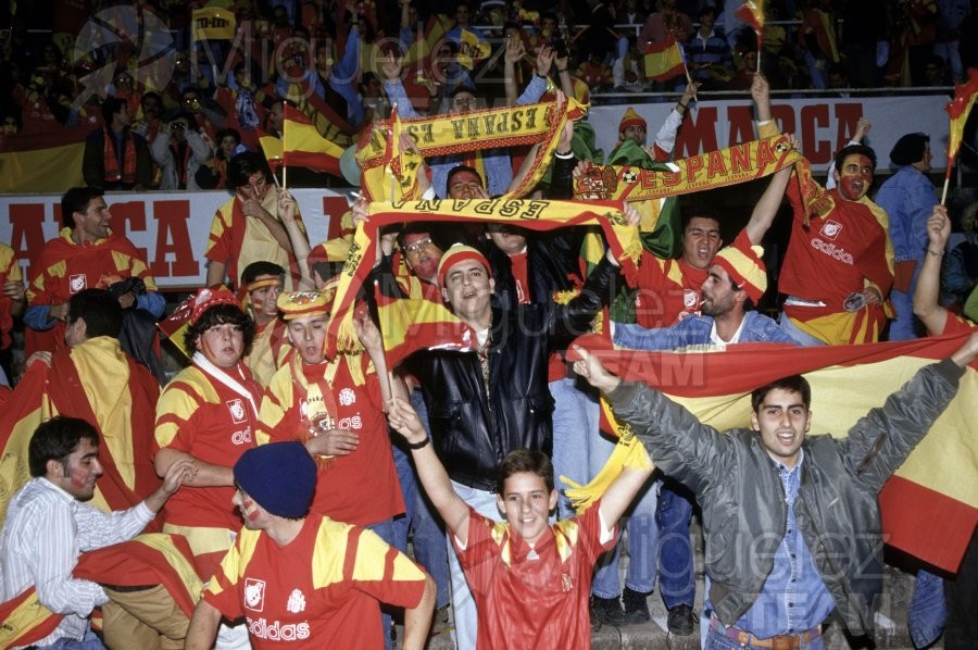 Partido Internacional de Clasificación para el Mundíal de USA-94 entre ESPAÑA-DINAMARCA (Sevilla) 1993