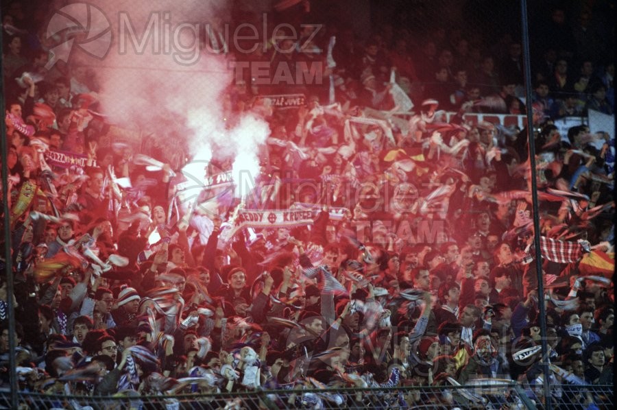 Campeonato de Copa del Rey entre REAL MADRID-ATLÉTICO DE MADRID en el Santiago Bernabéu (Madrid) 1991