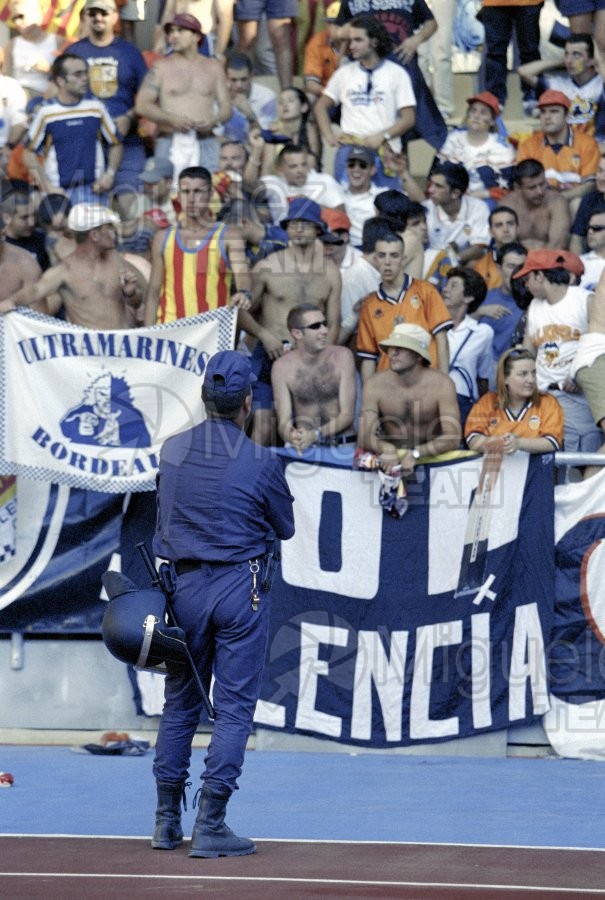 Final de la Copa del Rey entre ATLÉTICO DE MADRID-VALENCIA celebrada en el Estadio Olímpico de Sevilla. 1999