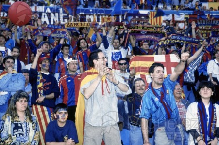 Final COPA DEL REY entre BARCELONA-ATLÉTICO DE MADRID en La Romareda (Zaragoza). 1996