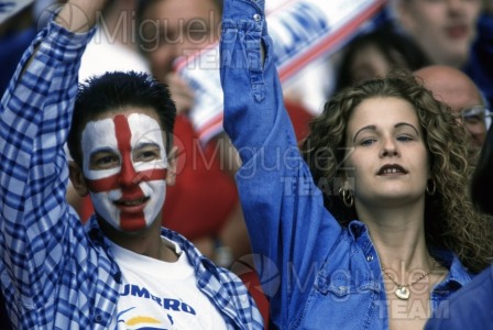 Encuentro de Cuartos de final de la EUROCOPA-1996 entre ESPAÑA-INGLATERRA en Londres (Inglaterra). 1996