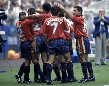 MUNDIAL COPA DEL MUNDO USA 1994; Partido 2ª Fase entre ESPAÑA-SUIZA en el estadio R.F.K. de WASHINGTON. 1994