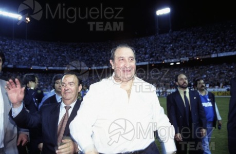 Último partido de Liga 1ª División entre ATLÉTICO DE MADRID-ALBACETE y celebración de la victoria (Madrid) 1996