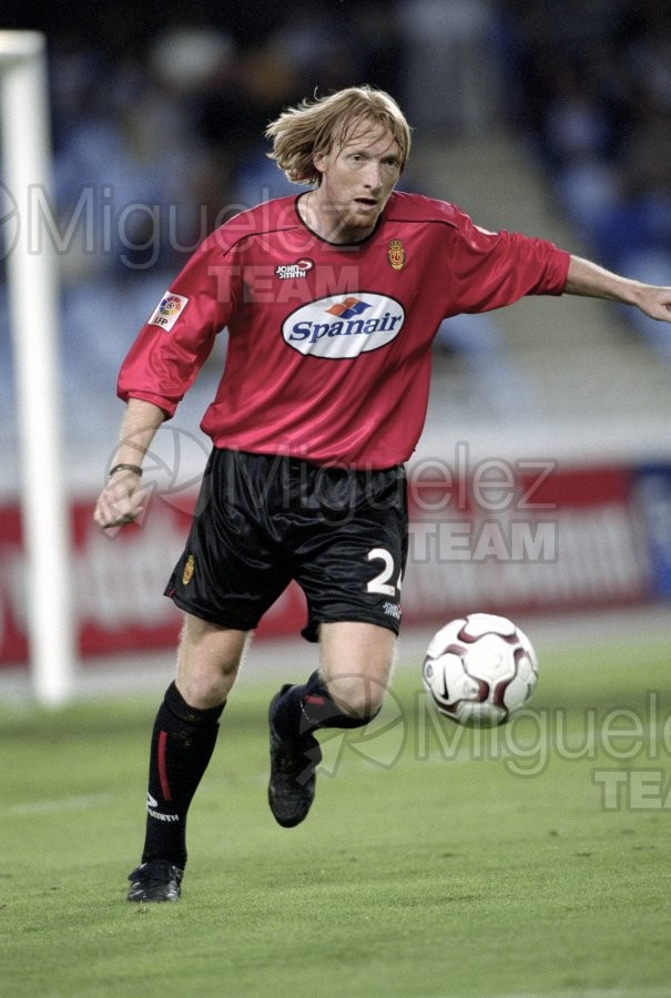 Partido de Liga 1ª División entre REAL SOCIEDAD-MALLORCA, San Sebastián 2002.