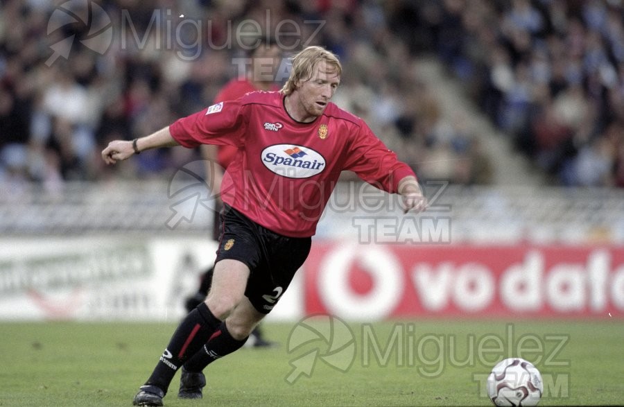 Partido de Liga 1ª División entre REAL SOCIEDAD-MALLORCA, San Sebastián 2002.