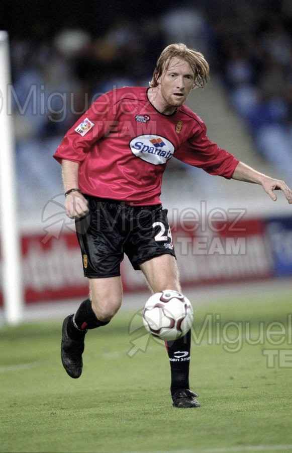 Partido de Liga 1ª División entre REAL SOCIEDAD-MALLORCA, San Sebastián 2002.