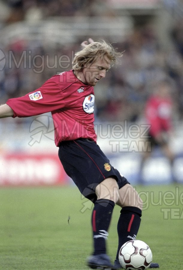 Partido de Liga 1ª División entre REAL SOCIEDAD-MALLORCA, San Sebastián 2002.